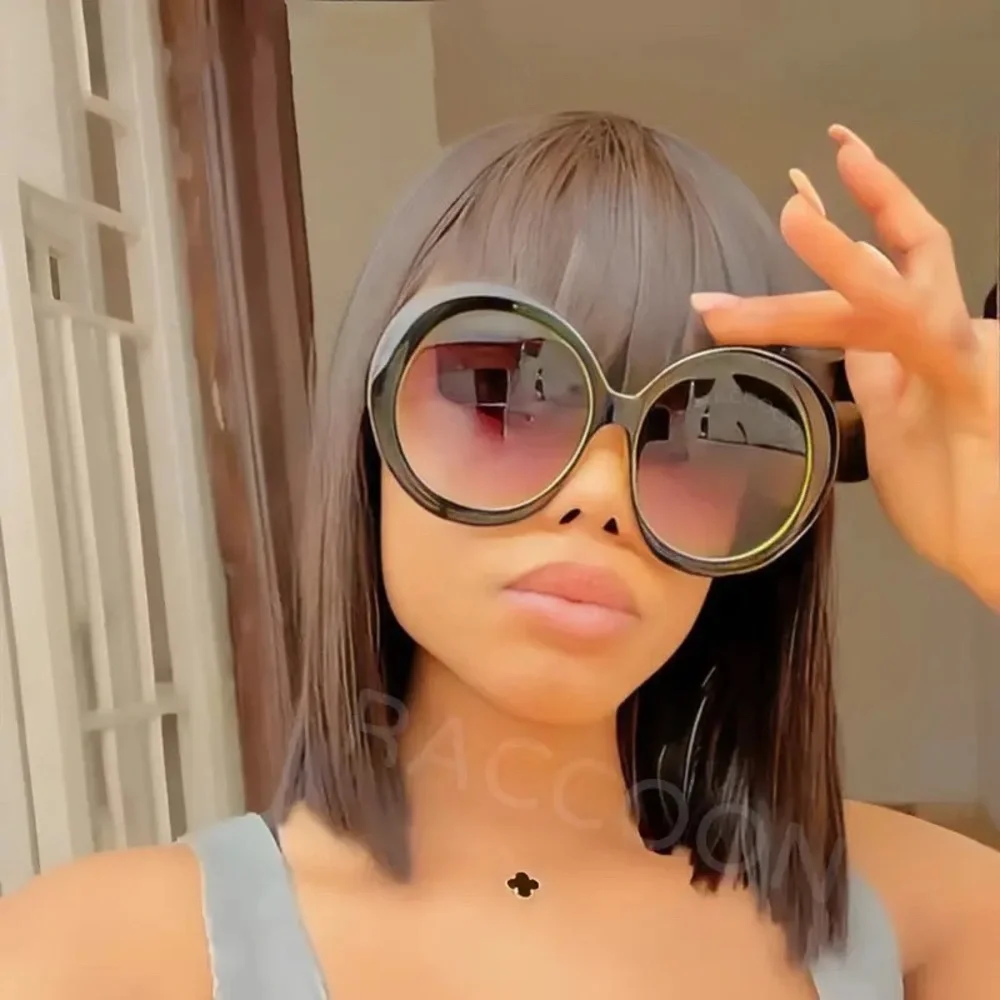 🍋2/$30 The Jackie O Oversized Round Sunglasses in Black & Yellow